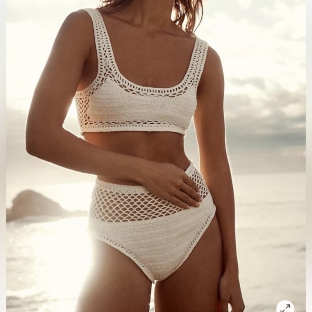 Crochet Bikini Set in Cream